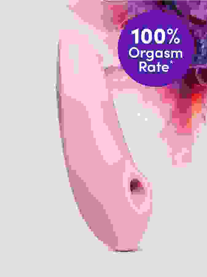 Womanizer Enhance Special Edition Pink Rose Pleasure Air Clitoral Vibrator, Light Pink, hi-res